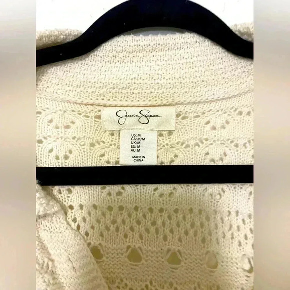 Womens Jessica Simpson crochet blouse size M - Picture 4 of 4